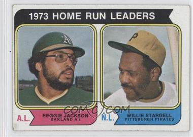 1974 Topps - [Base] #202 - League Leaders - Reggie Jackson, Willie Stargell