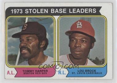 1974 Topps - [Base] #204 - League Leaders - Lou Brock, Tommy Harper