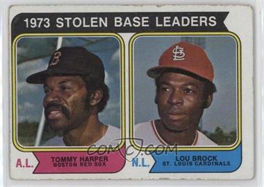 1974 Topps - [Base] #204 - League Leaders - Lou Brock, Tommy Harper