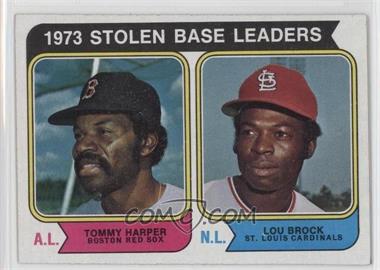 1974 Topps - [Base] #204 - League Leaders - Lou Brock, Tommy Harper