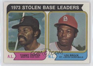 1974 Topps - [Base] #204 - League Leaders - Lou Brock, Tommy Harper