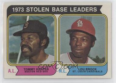 1974 Topps - [Base] #204 - League Leaders - Lou Brock, Tommy Harper