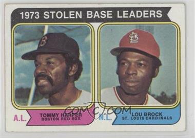 1974 Topps - [Base] #204 - League Leaders - Lou Brock, Tommy Harper