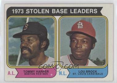 1974 Topps - [Base] #204 - League Leaders - Lou Brock, Tommy Harper