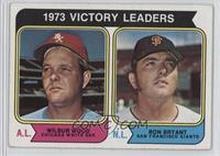 League Leaders - Wilbur Wood, Ron Bryant [Good to VG‑EX]