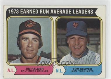 1974 Topps - [Base] #206 - League Leaders - Jim Palmer, Tom Seaver [Good to VG‑EX]
