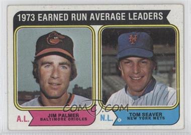 1974 Topps - [Base] #206 - League Leaders - Jim Palmer, Tom Seaver [Noted]