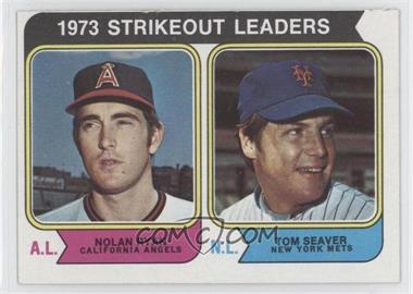 1974 Topps - [Base] #207 - League Leaders - Nolan Ryan, Tom Seaver [Noted]
