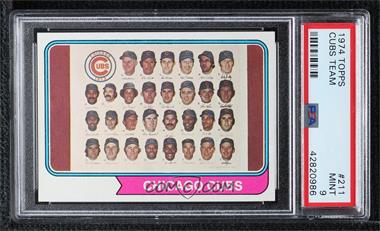 1974 Topps - [Base] #211 - Chicago Cubs Team [PSA 9 MINT]