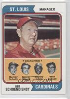 Cardinals Coaches (Red Schoendienst, Barney Schultz, George Kissell, Johnny Lew…