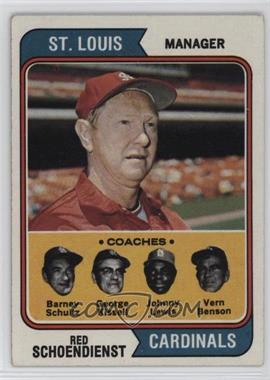 1974 Topps - [Base] #236 - Cardinals Coaches (Red Schoendienst, Barney Schultz, George Kissell, Johnny Lewis, Vern Benson)