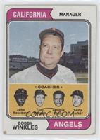 Angels Coaches (Bobby Winkles, John Roseboro, Tom Morgan, Jimmie Reese, Salty P…