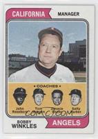 Angels Coaches (Bobby Winkles, John Roseboro, Tom Morgan, Jimmie Reese, Salty P…