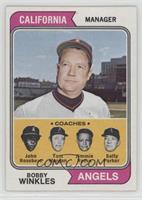 Angels Coaches (Bobby Winkles, John Roseboro, Tom Morgan, Jimmie Reese, Salty P…