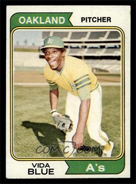 1974 Topps - [Base] #290 - Vida Blue [EX]