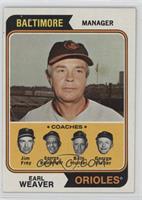 Orioles Coaches (Earl Weaver, Jim Frey, George Bamberger, Billy Hunter, George …