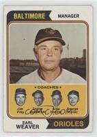 Orioles Coaches (Earl Weaver, Jim Frey, George Bamberger, Billy Hunter, George …