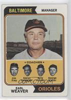 Orioles Coaches (Earl Weaver, Jim Frey, George Bamberger, Billy Hunter, George …