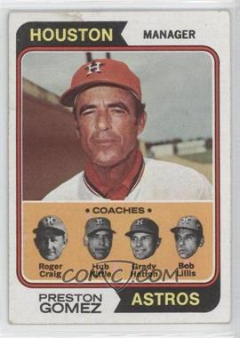 1974 Topps - [Base] #31 - Astros Coaches (Preston Gomez, Roger Craig, Hub Kittle, Grady Hatton, Bob Lillis)
