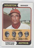 Astros Coaches (Preston Gomez, Roger Craig, Hub Kittle, Grady Hatton, Bob Lilli…