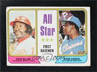 All Star First Basemen - Dick Allen, Hank Aaron [Poor to Fair]