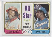 All Star First Basemen - Dick Allen, Hank Aaron [Good to VG‑EX]