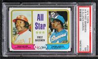 All Star First Basemen - Dick Allen, Hank Aaron [PSA 7 NM]