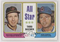 All Star Third Basemen - Brooks Robinson, Ron Santo