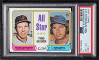 All Star Third Basemen - Brooks Robinson, Ron Santo [PSA 4 VG‑E…