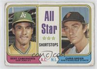 All Star Shortstops - Bert Campaneris, Chris Speier [Noted]