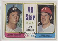 All Star Left Fielders - Bobby Murcer, Pete Rose [Good to VG‑EX]