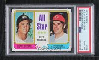 All Star Left Fielders - Bobby Murcer, Pete Rose [PSA 8 NM‑MT]