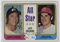 All Star Left Fielders - Bobby Murcer, Pete Rose