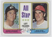 All Star Left Fielders - Bobby Murcer, Pete Rose