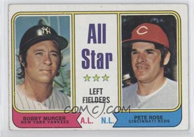 1974 Topps - [Base] #336 - All Star Left Fielders - Bobby Murcer, Pete Rose