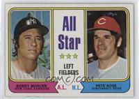 All Star Left Fielders - Bobby Murcer, Pete Rose