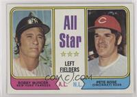 All Star Left Fielders - Bobby Murcer, Pete Rose