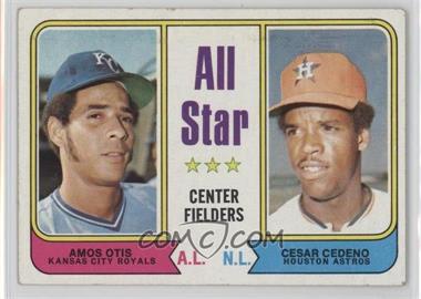 1974 Topps - [Base] #337 - All Star Center Fielders - Amos Otis, Cesar Cedeno [Poor to Fair]