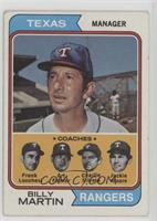 Rangers Coaches (Billy Martin, Frank Lucchesi, Art Fowler, Charlie Silvera, Jac…