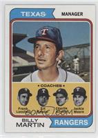 Rangers Coaches (Billy Martin, Frank Lucchesi, Art Fowler, Charlie Silvera, Jac…