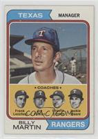 Rangers Coaches (Billy Martin, Frank Lucchesi, Art Fowler, Charlie Silvera, Jac…