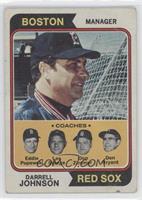 Red Sox Coaches (Darrell Johnson, Eddie Popowski, Lee Stange, Don Zimmer, Don B…