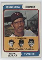 Twins Coaches (Frank Quilici, Ralph Rowe, Vern Morgan, Buck Rodgers) [Poor …