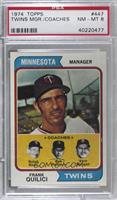 Twins Coaches (Frank Quilici, Ralph Rowe, Vern Morgan, Buck Rodgers) [PSA …