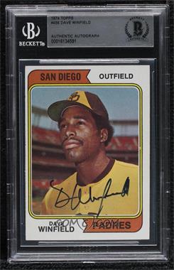 1974 Topps - [Base] #456 - Dave Winfield [BAS BGS Authentic]