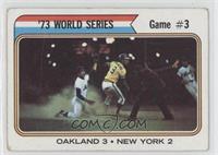 '73 World Series - Game #3 (Oakland 3 New York 2) [Good to VG‑E…