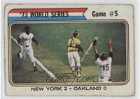 '73 World Series - Game #5 (New York 2 Oakland 0) [COMC RCR Poor]