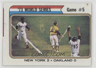 1974 Topps - [Base] #476 - '73 World Series - Game #5 (New York 2 Oakland 0) [Good to VG‑EX]
