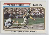 '73 World Series - Game #7 (Oakland 5 New York 2) [Good to VG‑E…