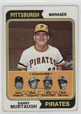 1974 Topps - [Base] #489 - Pirates Coaches (Danny Murtaugh, Don Osborn, Don Leppert, Bill Mazeroski, Bob Skinner) [Good to VG‑EX]